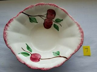 Blue Ridge Southern Potteries Colonial Crab Apple 3773 Lugged Cereal Bowl