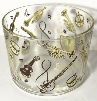 Vintage Ice Bucket Hazel Atlas Musical Instrument Design
