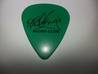 Bb King Signature Green Guitar Pick Lucille Thrill Is Gone Concert Greatest Hits