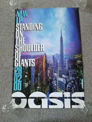 Oasis Promo Poster For Release Of Standing On The Shoulder Of Giants.