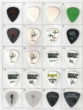 (Number 16 of 20) Rare And Collectable Death Angel Guitar pick / plectrum 2