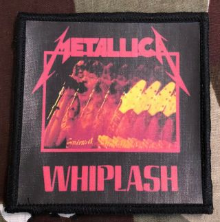 Metallica Whiplash Printed Patch M062p Megadeth Slayer Angel Witch