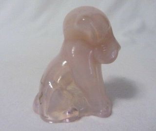 Boyd Glass Pooche The Dog 152 Rose Blush Signed B In Diamond 6th Five Years