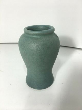 Vintage Muncie Pottery Art Pottery Vase Matte Green