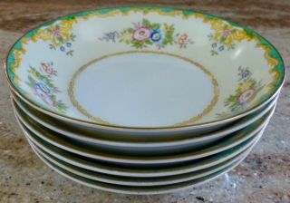 Set Of 6 - Meito China - Mei68 - Hand Painted - Berry / Dessert Bowls