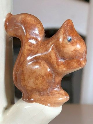 Vintage Hand Painted Erwin Pottery TN Squirrel Vase 3