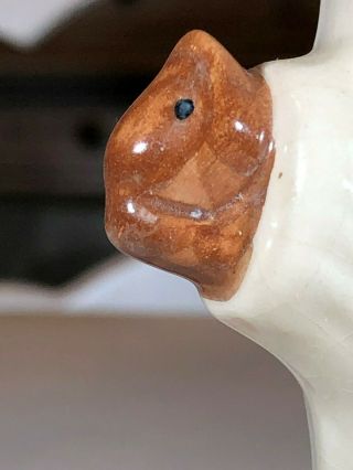 Vintage Hand Painted Erwin Pottery TN Squirrel Vase 4