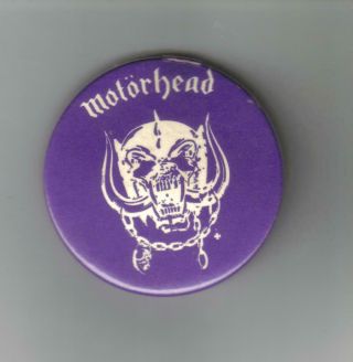 Vintage Motorhead Metal Pin Badge 1978/79 Nwobhm