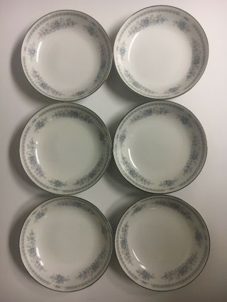 Fine Porcelain China Japan Christine Dessert Sauce Bowls,  Set Of Six