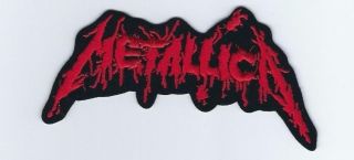 Metallica Blood Logo Red Embroidered Patch