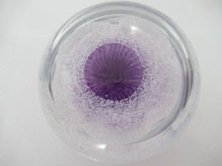 Lovely Caithness Scotland Glass Paperweight signed to base 4