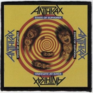 Anthrax State Of Euphoria Printed Patch A073p Metallica Slayer Exodus