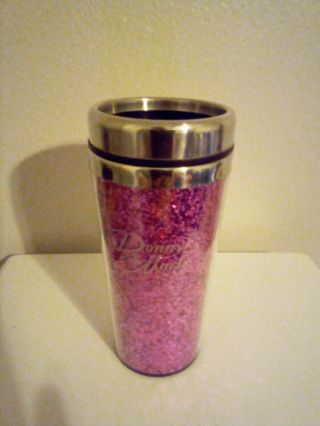 Donny & Marie Sparkling Pink Insulated Cup From Flamingo Residency Collectible