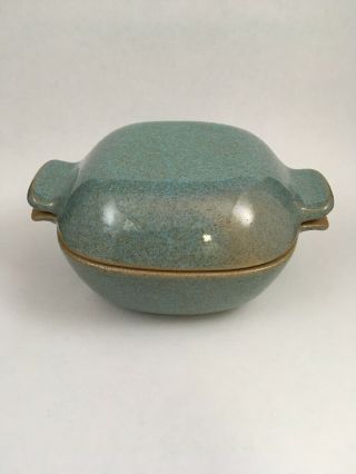 Vintage Glidden Blue Ceramic Individual Covered Casserole Bowls Serving Dish 167