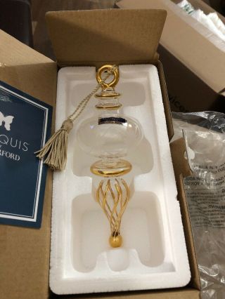 Marquis By Waterford Crystal Winter Celebrations Ornament 7 " 2004 Nib