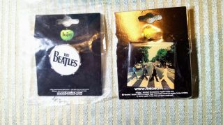 The Beatles Enamel & Metal 2 Pin Set Abbey Road