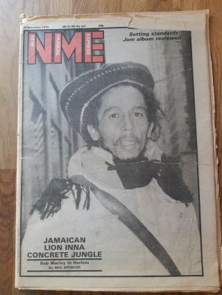Nme Music Newspaper November 10th 1979 Bob Marley Concrete Jungle