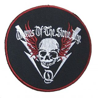 Queens Of The Stone Age Skull Embroidered Circle Patch Official Qotsa Merch