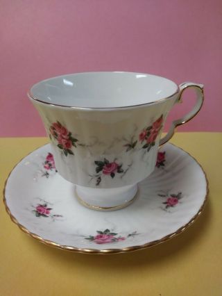 Princess House Hammersley Windsor Rose Fine Bone China Tea Cup & Saucer Set