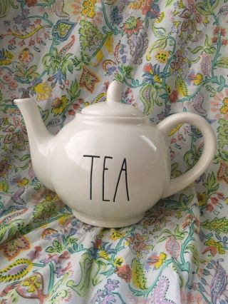 Rae Dunn “tea” Teapot Large Ll Coffee Sugar Creamer Pot