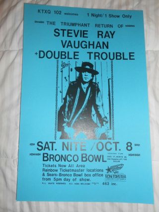 Stevie Ray Vaughan Vaughn 1980 