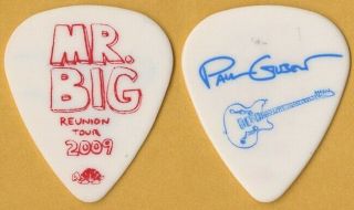 Mr Big 2009 Reunion Concert Tour Memorabilia Paul Gilbert Siganture Guitar Pick