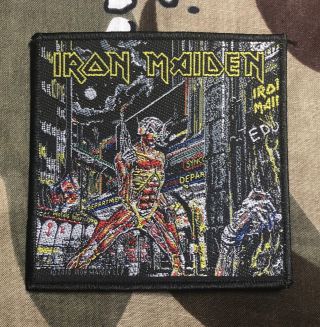 Iron Maiden Somewhere In Time Woven Patch I014p Metallica Blind Guardian Slayer