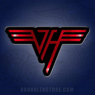 Van Halen Led Blinky Pin - Official Button Vh Logo -