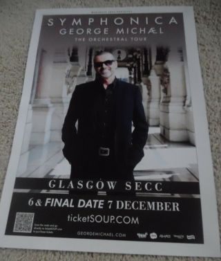 George Michael - Dec 2011 - Live Music Show Memorabilia Concert Gig Tour Poster