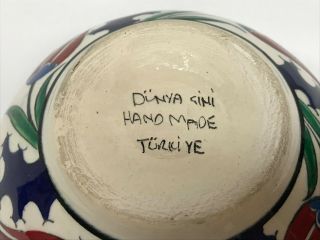 Vintage Pottery Hand Made Turkiye Signed 4
