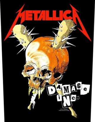Metallica Backpatch Back Patch Damage Inc