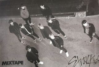 Stray Kids Mixtape Debut Album Official Poster Hard Tube Case