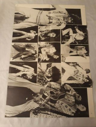 Vintage ELVIS PRESLEY folded poster - 1970s / 80s issue 21 