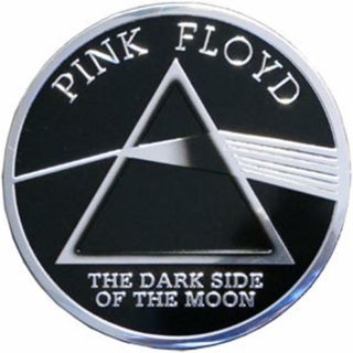 Pink Floyd Dark Side Chrome Metal Large Sized Sticker/decal Rock Music Band