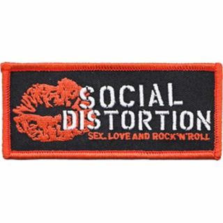 Social Distortion Lip Logo Sew/iron On Patch Rock Punk Music Band Jacket