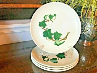 4 - Metlox Poppytrail " California Ivy " Vintage Plates - 9 3/8 "