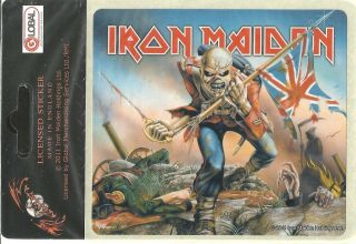 Iron Maiden The Trooper 2011 Vinyl Sticker Official Merchandise Oop