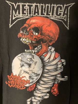Metallica Madly In Anger With The World US Tour 2004 Metal Slipknot Slayer Black 2