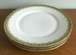 Set Of 3 Wm Guerin & Co Limoges France Porcelain Dinner Plates Art Deco Gue2