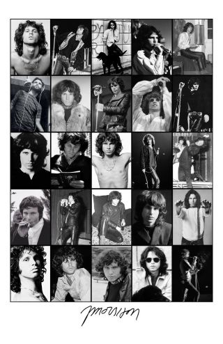 Jim Morrison The Doors Poster Photo 11x17 In / 28x43 Cm Signature Series