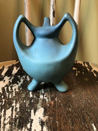 Van Briggle Pottery Turquoise Tripod Lamp Base