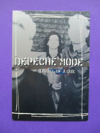 Depeche Mode Barrel Of A Gun Promo Postcard 1997 2 Sided Uk Mute Ultra