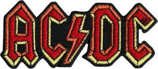 19031 Acdc Hard Rock And Roll Lighting Bolt Classic 70s Music Band Iron On Patch