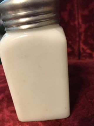 Vintage Hotpoint Depression Milk Glass Square 