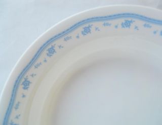 1 Corelle Livingware Morning Blue 15 - Oz Flat Rimmed Soup Plate Bowl 8 1/2 "