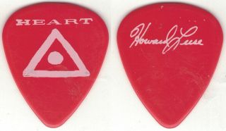 Heart - Very Rare Tour Guitar Pick Ann Wilson Howard Leese Red & White