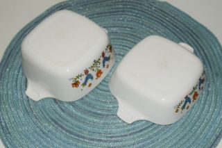 Vintage 2 Corning Ware Country Festival Casserole Dishes P - 41 - B P - 43 - B No Lids 3