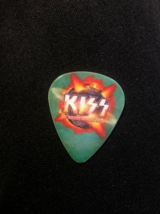 Kiss Hottest Earth Tour Guitar Pick Eric Singer Signed Houston Tx 3/15/11 Drum