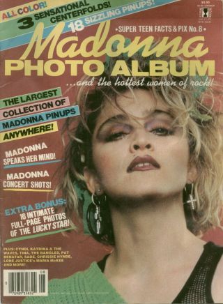 1985 Madonna Photo Album By Teen Stars Facts With 16 Full Page Photos,  Etc