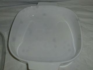 Vintage Corning Ware A - 10 - B Wildflower Casserole Dish with Lid 10 x 10 x 2 